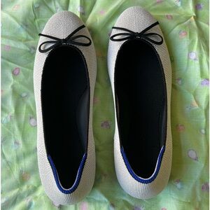 Rothy’s Ballet Flat in Diamond Metallic size 8